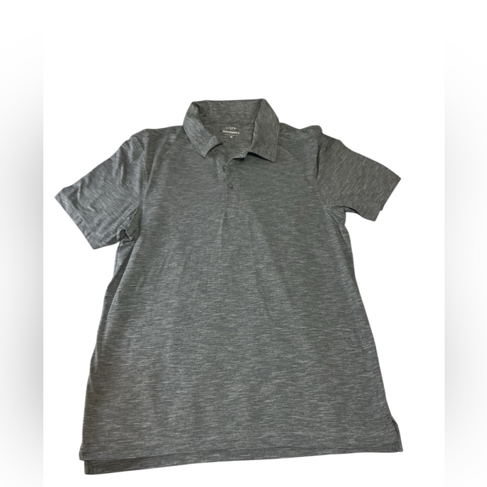 J. Crew Performance men’s‎  Gray Polo Shirt Size Medium